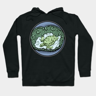 Turtle sea weed kelp Hoodie